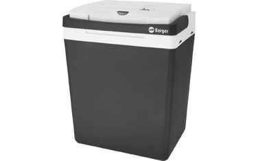 Автомобільний холодильник/термобокс BERGER 30L 12/230V: охолодження та підігрів для авто, кемпінгу, чорний