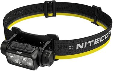 Світлодіодний налобний ліхтар Nitecore NU43, 1400 люмен, USB-C, легкий, червоне та біле світло, 130 м дальність