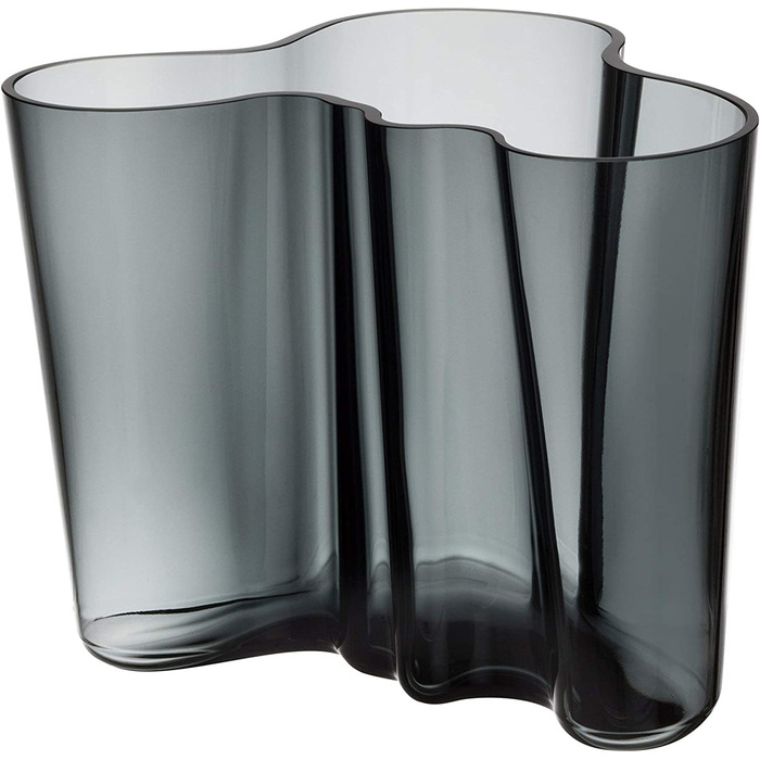 Ваза Iittala Aalto 160 мм сіра скляна
