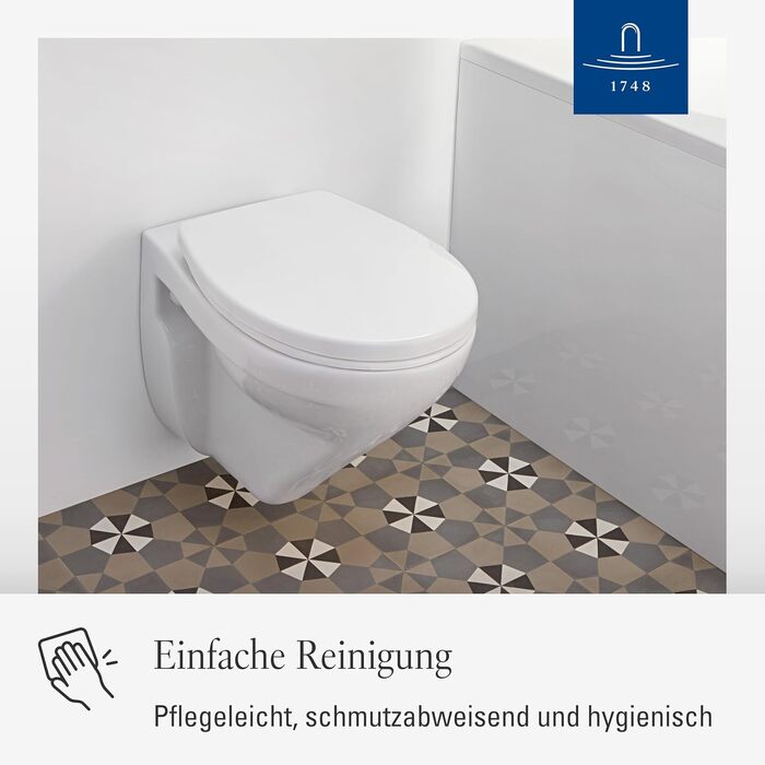 Сидіння для унітаза Villeroy & Boch O.novo D-подібне, біле (Alpin), з мікроліфтом SoftClose, знімне, термопласт Duroplast, 9M38S101