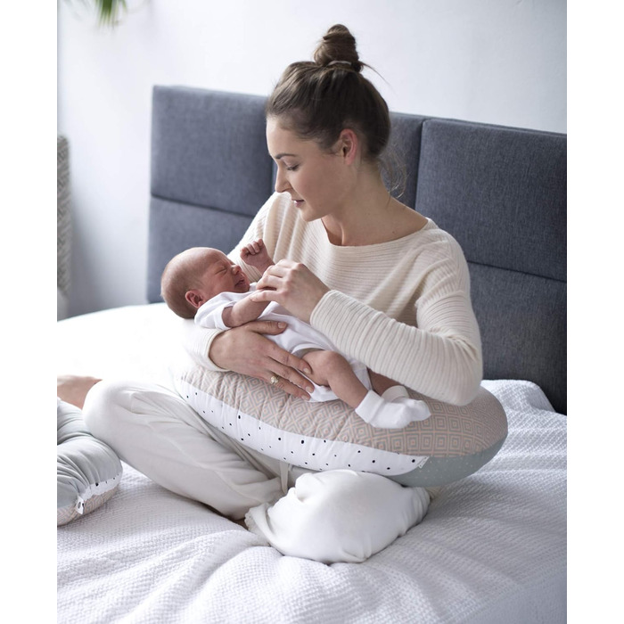 Подушка для годування Motherhood Stillkissen, ергономічна, Оeko-Tex Standard 100, квадратна, кольору абрикос