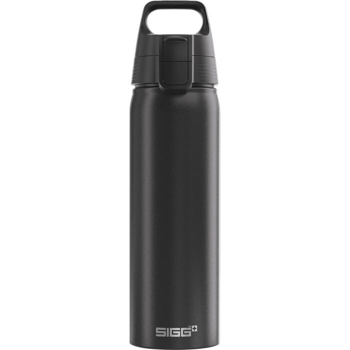 Спортивна алюмінієва пляшка для води SIGG WMB ONE, герметична, підходить для газованих напоїв, BPA-free, чорна, 0.75 л