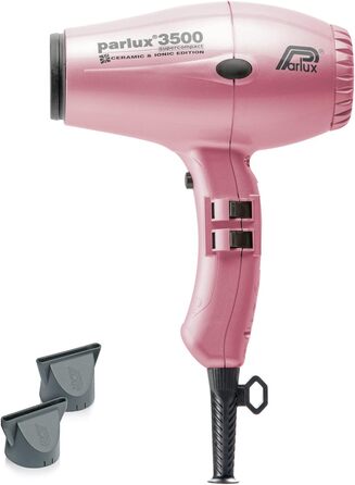 Фен Parlux 3500 SuperCompact Ceramic + Ionic, рожевий, професійний