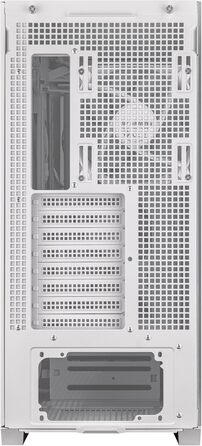 Ігровий корпус ASUS TUF GT302 ARGB білий, Mid-Tower ATX, 4x140 мм ARGB вентилятори, змінні бокові панелі, підтримка ATX материнських плат із прихованими роз'ємами, сітчаста фронтальна панель