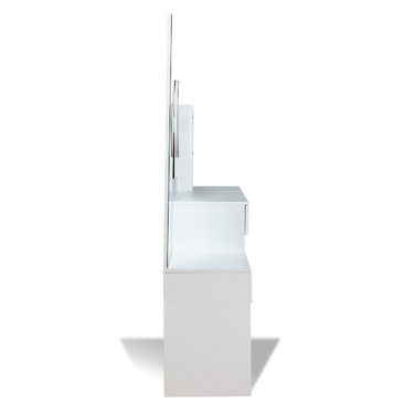 Косметичний столик з LED-дзеркалом Elden TK012, білий (два дзеркала, три режими підсвічування)