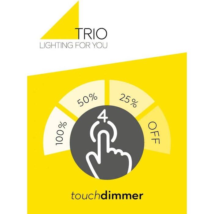 Настільна LED лампа Trio Leuchten Curtis, 4 Вт, сенсорна, гнучкий металевий корпус, матова латунь