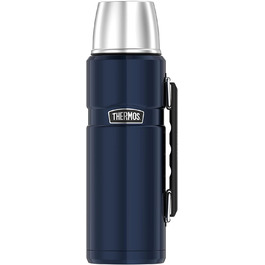 Термос Thermos Stainless King 1,2 л, нержавіюча сталь, синій, з ручкою