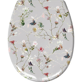 Сидіння для унітазу Kleine Wolke Flores з мікроліфтом, мультиколор, дюропласт, 37x45 см