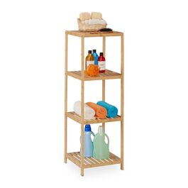 Поличкова стійка Relaxdays Бамбук з 4 ящиками