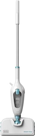 Парова швабра Black+Decker FSM13E5 1300Вт 5-в-1, знімна ручка, набір насадок, пароочисник для підлоги та килимів