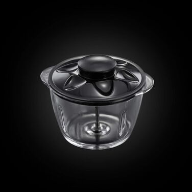 Електричний міні-подрібнювач Russell Hobbs Desire (24660-56) для овочів, фруктів та м'яса, скляна чаша 500 мл з кришкою для зберігання, червоний