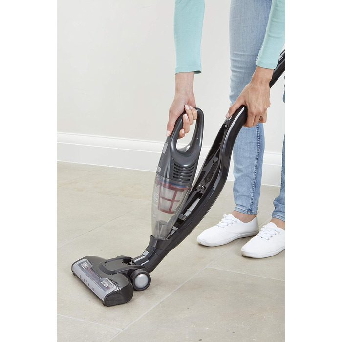 Автомобільний пилосос Black+Decker Dustbuster Flexi PD1200AV 12V, безмішковий, з гнучким шлангом, насадками та адаптером для прикурювача