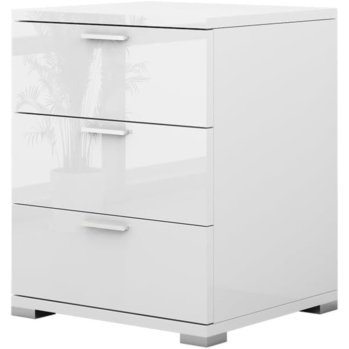 Тумба приліжкова Vicco Marseille, білий глянець, 46,2x60 см