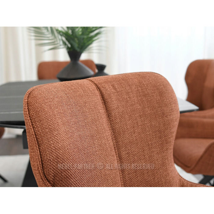 Стілець Mebel-Partner, тканина, помаранчевий, 1 шт.