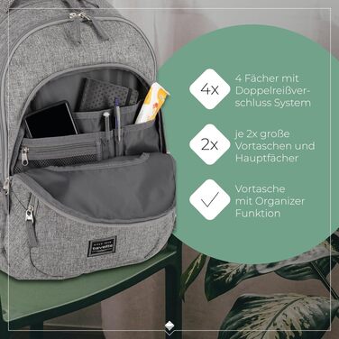 Рюкзак для ручної поклажі Travelite BASICS, 45 см, 22 л, міський щоденний рюкзак (Світло-сірий)