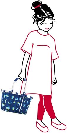Дитячий кошик reisenthel carrybag XS ABC friends blue – легкий кошик для покупок та іграшок