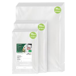Пакети для вакууму Bonsenkitchen Profi VB3205 (150 шт., 15x25, 20x30, 28x40 см) - для харчових продуктів, Sous Vide, BPA-free
