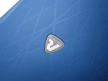 Середня валіза RONCATO Light на колесах, жорсткий корпус, синя