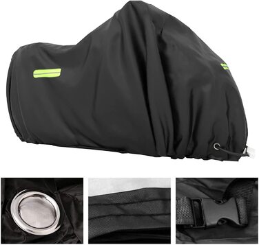Мотоциклетний чохол XXL водонепроникний для Harley-Davidson, Kawasaki, Suzuki, Honda 245x105x125 см, захисна накидка для вулиці, зимова обшивка, моточохол, мотоциклетна гаражна тент-покривало