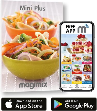 Кухонний комбайн Magimix Mini Plus 18253EB, пластик, червоний