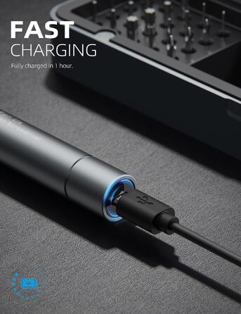 iFu Mini Електричний Шуруповерт Преміум 90 в 1: Точний Набір Викруток з LED Підсвіткою та Магнітними Бітами для Телефонів, Ноутбуків, Годинників, Камер