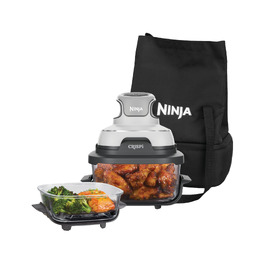 Портативна аерофритюрниця Ninja CRISPi 4-в-1 з сумкою для перенесення, 1700 Вт, 3.8 л та 1.4 л, біла (FN102EU)