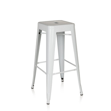 Барний стілець VANTAGGIO HIGH metallic білий hjh OFFICE