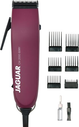 Професійна машинка для стрижки волосся JAGUAR CM 2000 Berry з насадками, для мережі