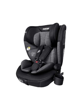 Автокрісло Nania Milano Isofix 76-150 см, 9-36 кг, 15 міс - 12 років, чорно-сіре