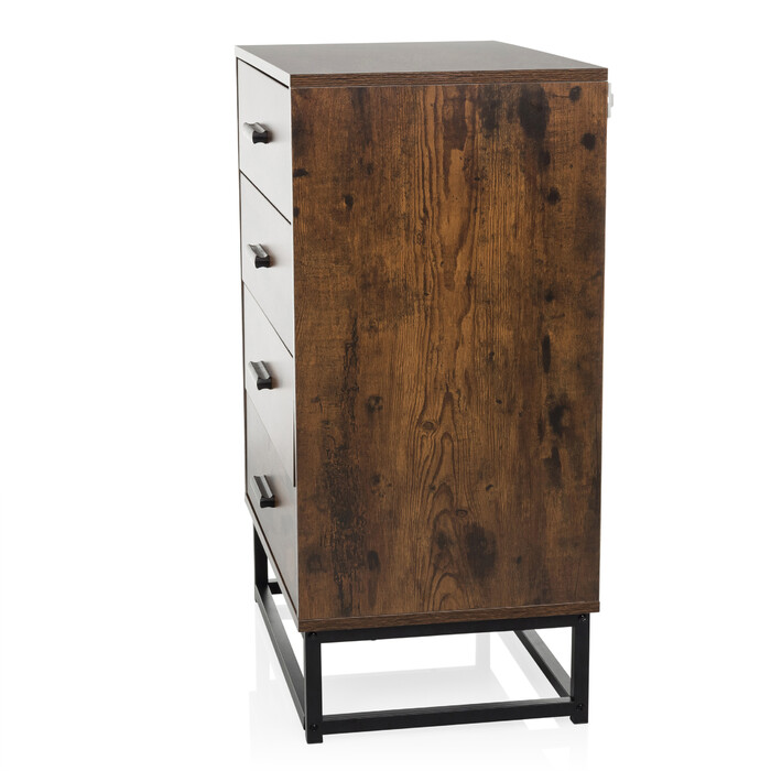 Сервант / комод VINSTRA 60x38,5x83,3 см 4 шухляди коричневий hjh LIVING
