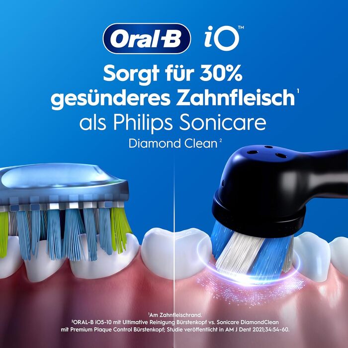 Електрична зубна щітка Oral-B iO Series 3, набір з 2 шт (Чорний та Рожевий), 2 додаткові насадки та футляр