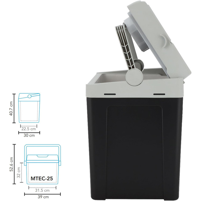 Термобокс Mestic MTEC-25 термоелектричний переносний AC/DC 25л