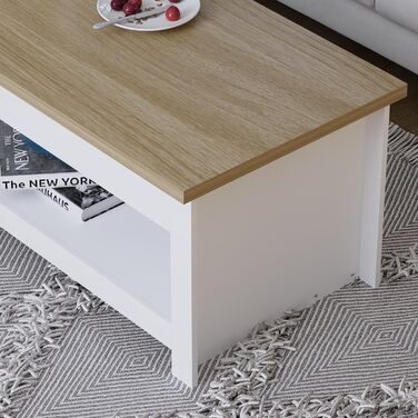 Журнальний стіл Vida Designs Arlington, білий, ДСП, 105x47x40,5 см