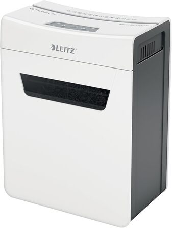 Leitz IQ 10X Premium Protect: Шредер для документів P4, 8 листів, частинковий різання, білий, для офісу та дому, сертифікований TÜV+GS