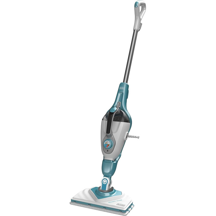 Парова швабра BLACK+DECKER BHSM168DSM-QS 2-в-1, 1600 Вт, Delta-головка, рукавиця SteaMitt, AutoSelect, набір насадок, екологічна ефективна прибирання