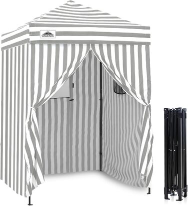 Розкладана переодягальня Eagle Peak Flex Ultra Compact - 1.2 x 1.2 м (5x5 ft) для басейну, фотосесій та кемпінгу, білий колір