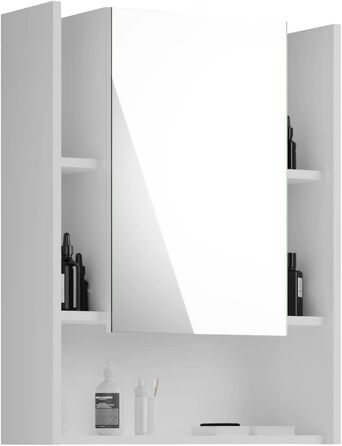 Дзеркальна шафа для ванної Homes&Jones Venice, біла, 60x77x17 см, без підсвічування, деревостружкова плита