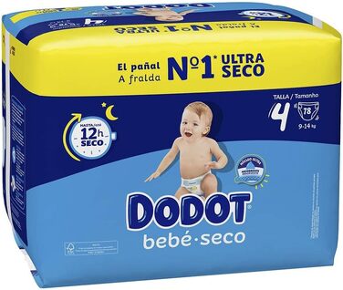 Підгузки Dodot Bebé-Seco розмір 3 (6-10 кг), 84 шт, забезпечують сухість до 12 годин