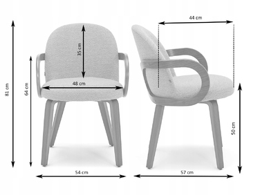 Стілець Mebel-Partner, тканина, бежевий, 1 шт.