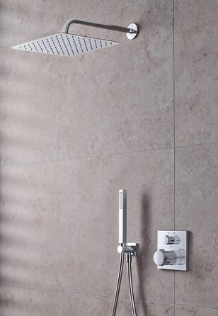 Duravit водозберігаюча ручна душова лійка, квадратна, хром, з режимом Rain, функція MinusFlow, легке очищення