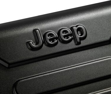 Валіза Jeep JH004C Checked-Large 28 дюймів, розширена, пластикова з колесами-спіннерами, чорна