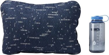 Дорожня подушка Therm-a-Rest Cinch, компактна, синя, розмір S (28x38x13 см), принт Warp Speed