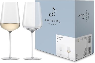 Бокали для білого вина Zwiesel Glas Vervino Riesling, 2 шт., тритан-кристал, німецьке виробництво, підходять для миття в посудомийній машині