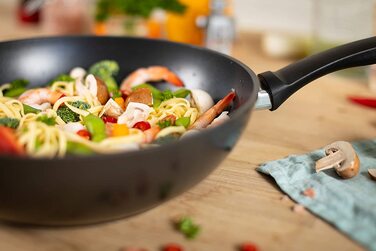 Wok KUHN RIKON Easy Induction 28 см, антипригарний, алюмінієвий, для індукції, чорний