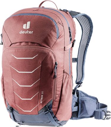 Велосипедний рюкзак Deuter Attack 20 з протектором, 20 л, червоно-синій