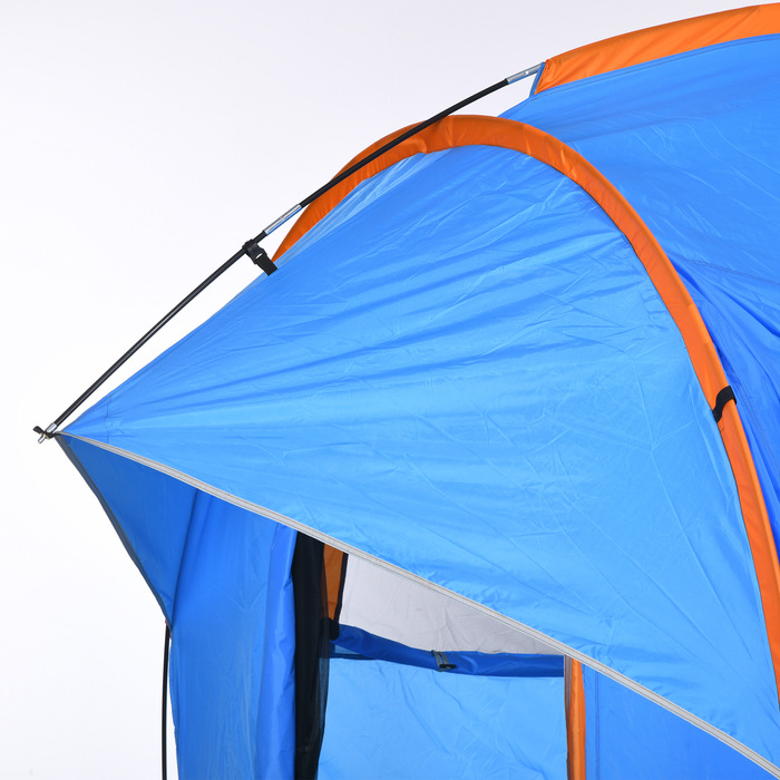 Outsunny Rear Tent Автомобільний намет на 6 осіб, купольний намет з 3 дверима, вікно, задні двері Намет для каравану, позашляховик, поліестер, синій