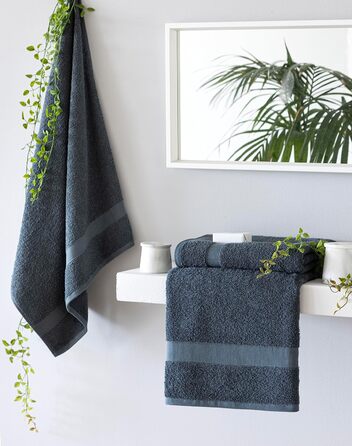Рушники для душу Todocama 70x140 см, 100% бавовна, 550 г/м², темно-сірі, м'які, супер вбираючі, швидковисихаючі