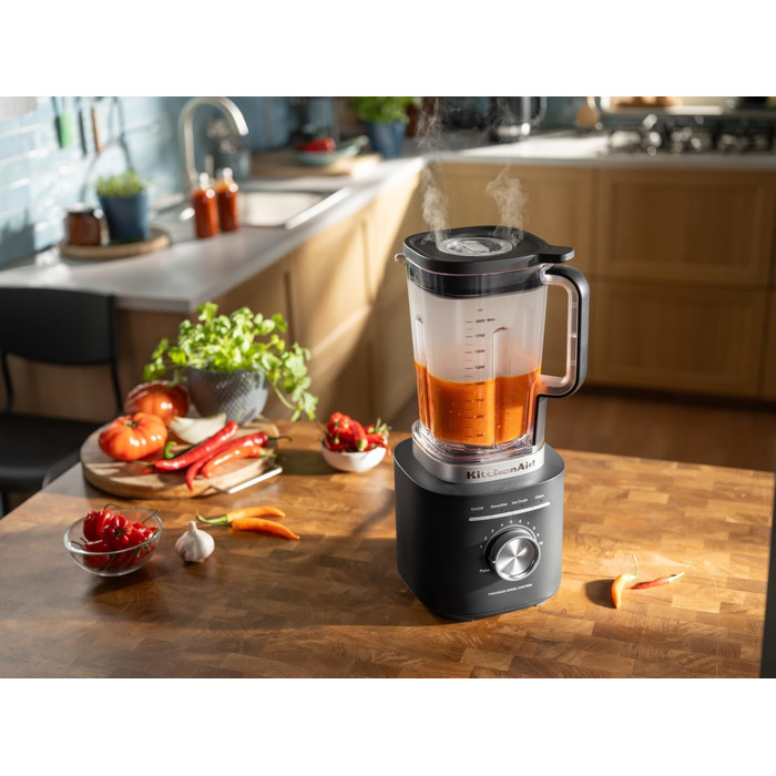 Блендер стаціонарний KitchenAid 5KSB2073EPL Pure Power Сірий, 1.5 л, 10 швидкостей, для смузі та супів, BPA-free