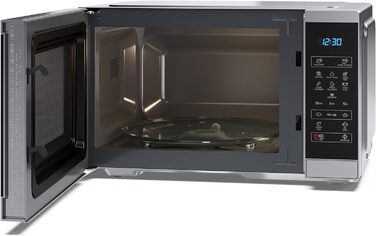 Мікрохвильова піч SHARP YC-MS252AE-S, 900 Вт, 11 режимів, розморожування, срібляста, 47,2x28x34,5 см