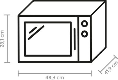 Мікрохвильова піч Bauknecht MWK 253 B 25 л, з грилем, автоматичними програмами, функцією швидкого старту та розморожування, чорне скло